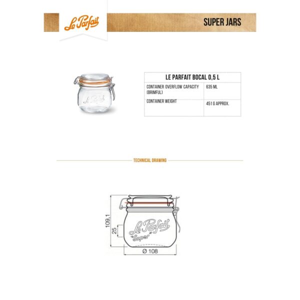 Le Parfait Super Cam Kavanoz Seti ( 1000 ml - 500 ml - 250 ml) - Görsel 6